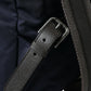 Elegant Blue Nylon Leather Backpack