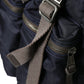 Elegant Blue Nylon Leather Backpack