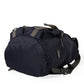 Elegant Blue Nylon Leather Backpack