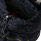 Elegant Blue Nylon Leather Backpack