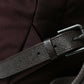 Elegant Maroon Nylon Leather Backpack