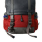 Chic Red & Gray Designer Backpack