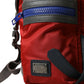 Chic Red & Gray Designer Backpack