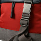 Chic Red & Gray Designer Backpack