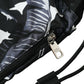 Elegant Black Leaf Print Nap Sack Bag