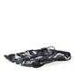 Elegant Black Leaf Print Nap Sack Bag