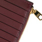 Maroon Leather Card Holder Wallet