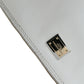 Embroidered Floral Leather Clutch with Chain Strap
