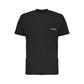 Sleek Black Cotton Crew Neck Tee with Pocket