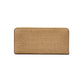 Jet Set Large Camel Animal Print Leather Continental Wrist Wallet