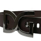 Elegant Dark Brown Leather Belt