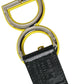 Elegant Black and Yellow Designer Belt