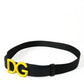 Elegant Black and Yellow Designer Belt