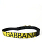 Elegant Black and Yellow Designer Belt