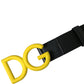 Elegant Black and Yellow Designer Belt