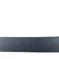 Elegant Blue Calf Leather Belt with Metal Buckle