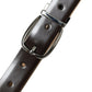Elegant Dark Brown Leather Belt