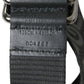 Elegant Black Leather-Blend Belt