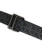 Elegant Black Leather-Blend Belt