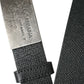 Elegant Black Leather Belt with Metal Buckle