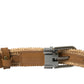 Elegant Beige Woven Leather Belt
