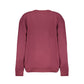 Elegant Purple Crew Neck Fleece Sweatshirt