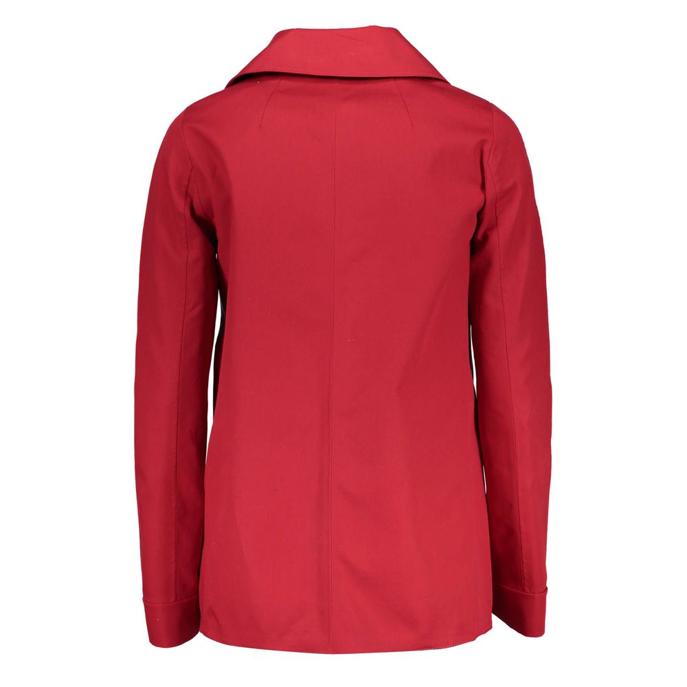Elegant Pink Cotton Sports Jacket