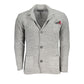 Chic Gray Cardigan with Elegant Pockets