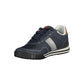 Sleek Blue Lace-Up Sneakers with Contrast Detailing