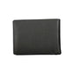 Sleek Black Leather Dual Compartment Wallet