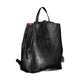 Chic Contrast Detail Black Backpack