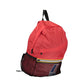 Chic Pink Urban Backpack with Contrasting Accents