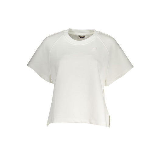 Chic White Technical Short Sleeve Tee