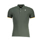 Chic Green Contrast Detail Polo Shirt