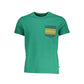 Emerald Crew Neck Tee with Contrast Pocket
