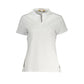 Chic V-Neck Cotton Tee with Iconic Appliqué