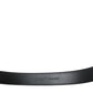 Elegant Black Leather Waist Belt