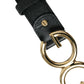 Elegant Black Leather Waist Belt
