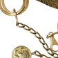 Elegant Gold Tone Coin Waist Belt