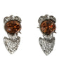 Elegant Sterling Silver Crystal Earrings