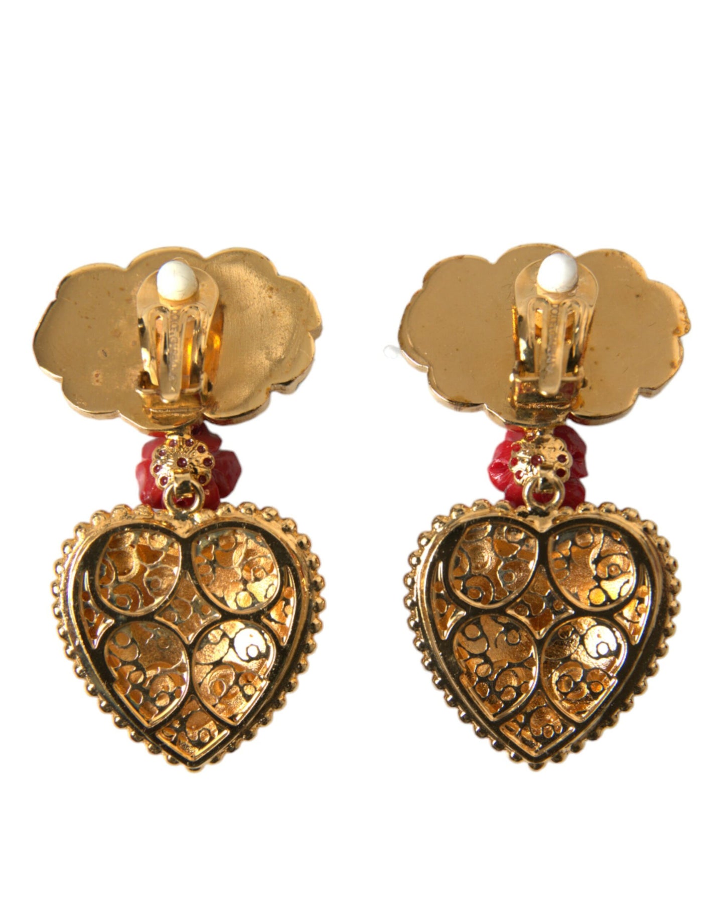 Multicolor Crystal Embellished Clip-on Earrings