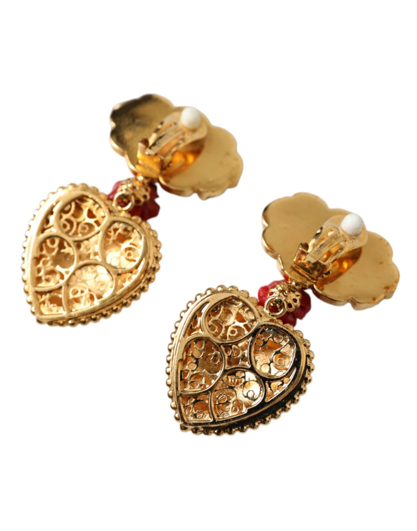 Multicolor Crystal Embellished Clip-on Earrings