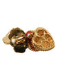 Multicolor Crystal Embellished Clip-on Earrings