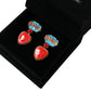 Multicolor Crystal Embellished Clip-on Earrings