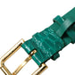 Elegant Green Leather Neck Band