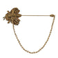 Crystal Embellished Gold Tone Bee Lapel Pin