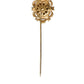Elegant Gold-Tone Gemstone Pin Brooch