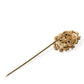 Elegant Gold-Tone Gemstone Pin Brooch