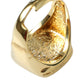 Elegant Gold Plated Logo Engraved Ring