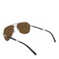 Sleek Silver Metal Sunglasses for Men